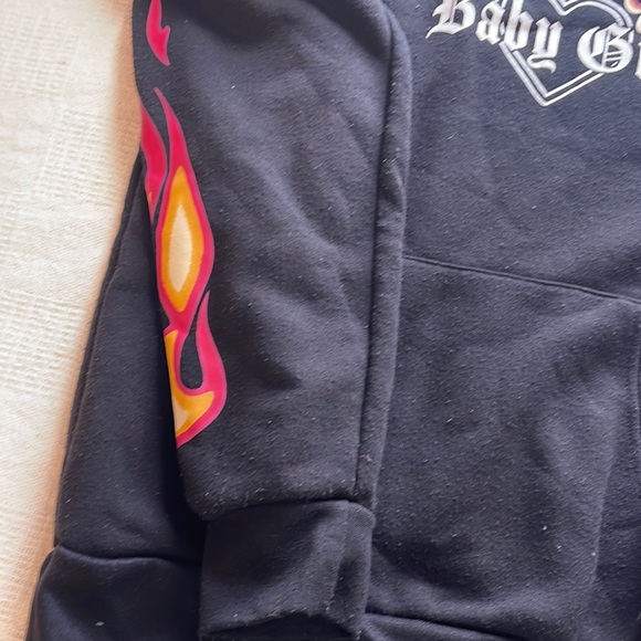 Orange Kiss Baby Girl Fire Hoodie - Picture 2 of 6